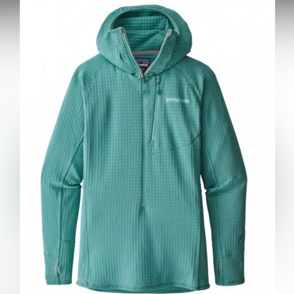 Patagonia Teal Full-Zip Hooded Jacket